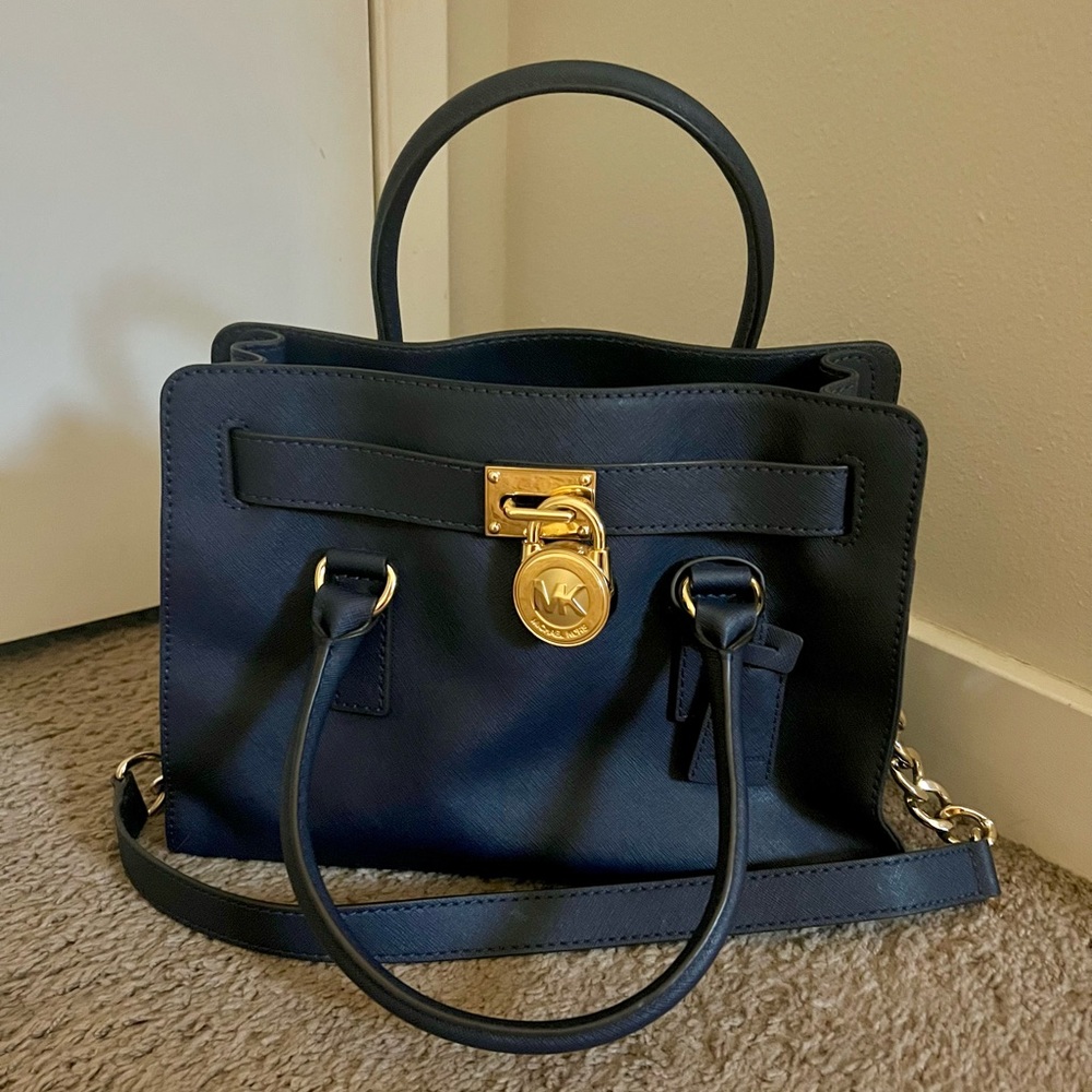 Michael Kors Purse Navy Blue